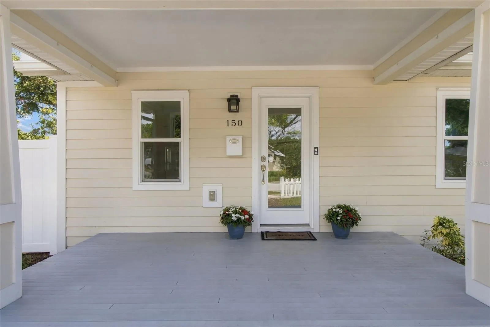 Make this front porch your own with your decorating touch!