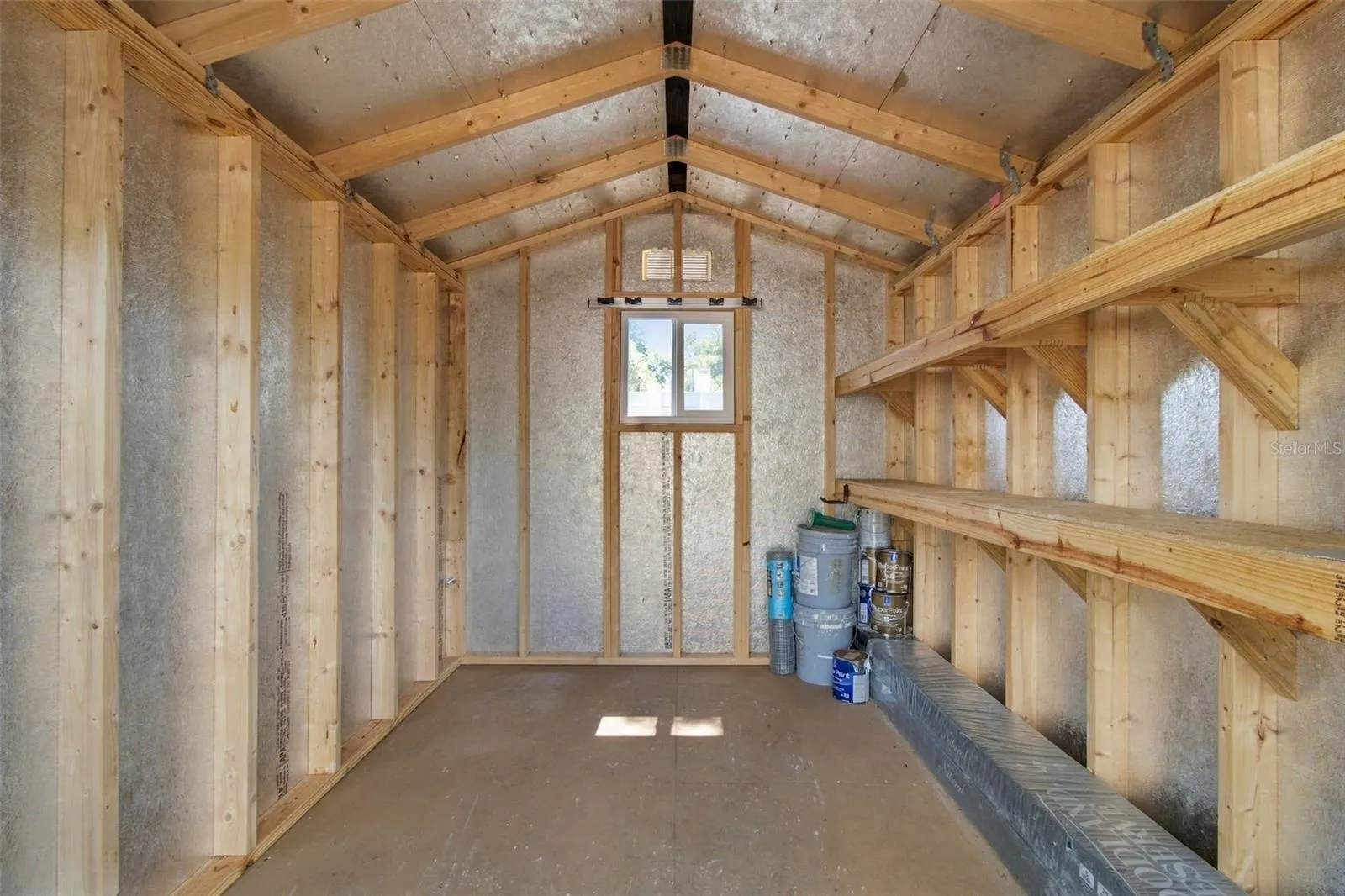 Plenty of storage with shelves