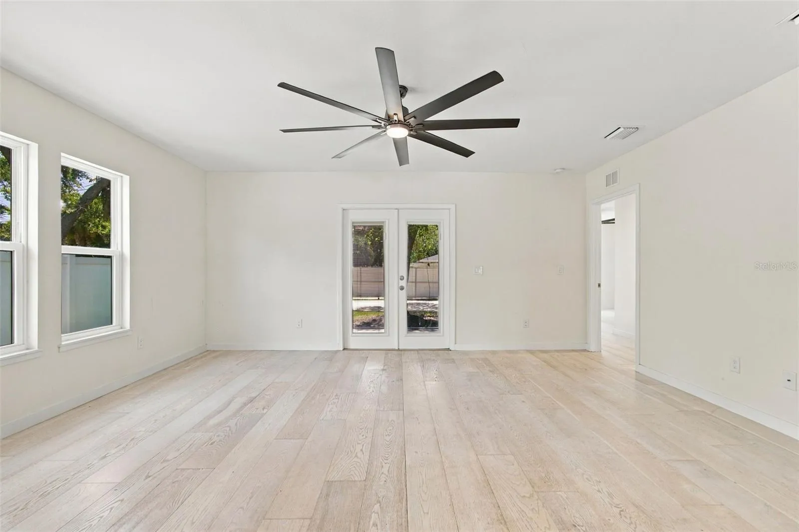 Note the french doors leading to the back porch