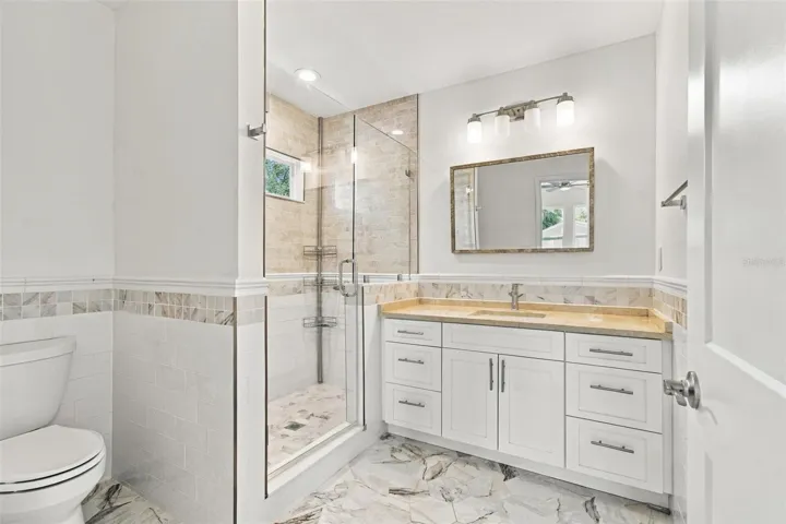 primary bath with walk-in shower