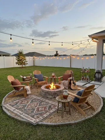 Virtually Staged Backyard/big lot