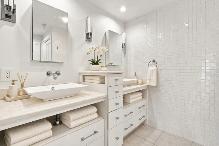 Primary Bathroom virtually staged