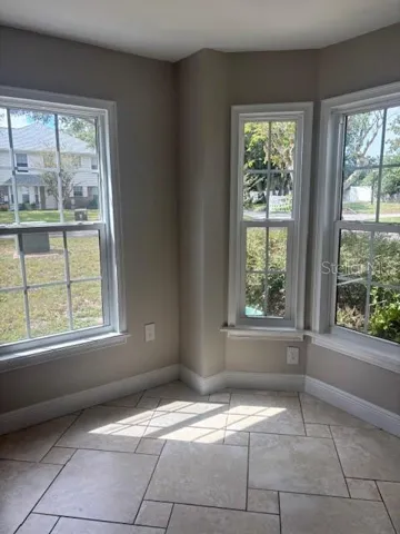 Enclosed back patio