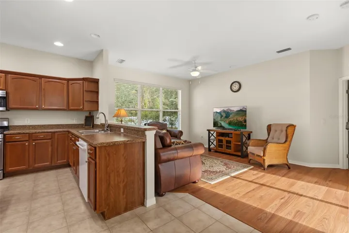 Open-Concept Kitchen and Living Room