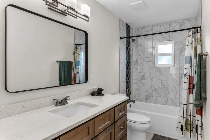 Renovated hall bath