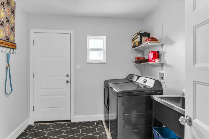 indoor laundry room