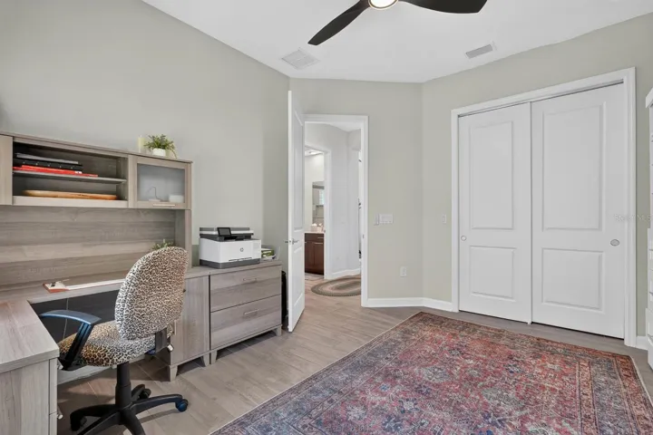 Bedroom 4 - doing double duty as office with murphy bed