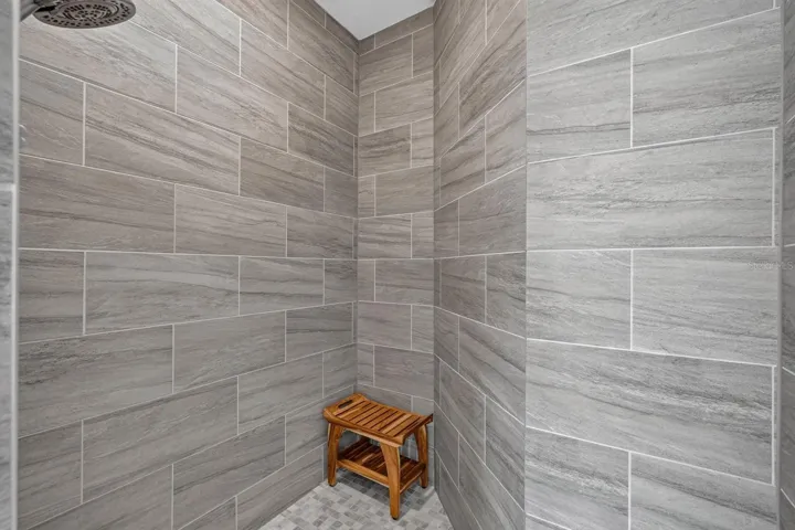 large walk-in shower