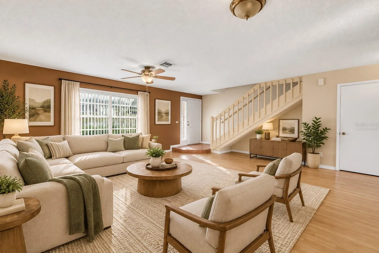 Virtually Staged - Family room
