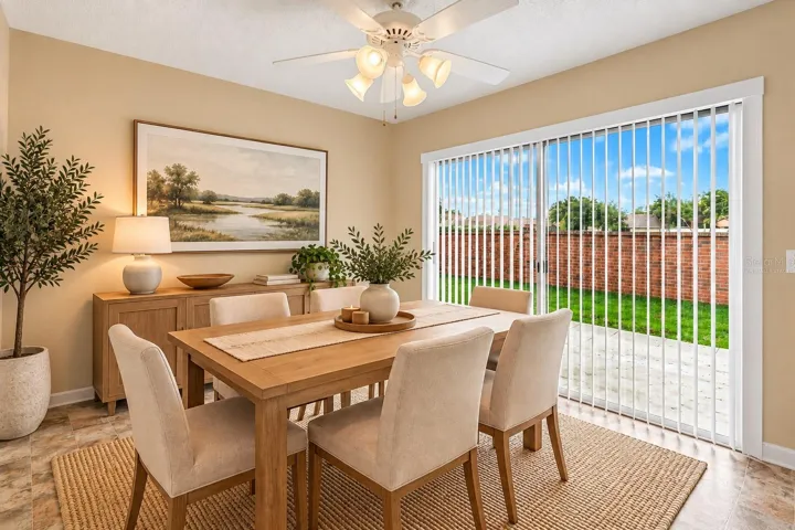 Virtually staged - Eat in Kitchen