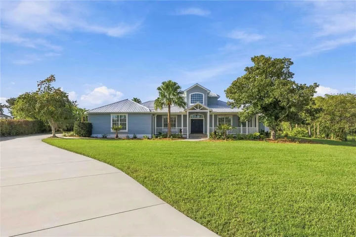 Long driveway leading to the home