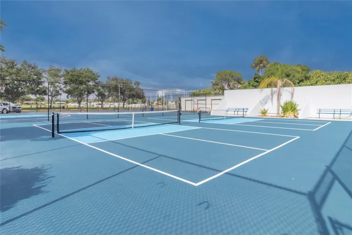 Newly paved pickelball courts