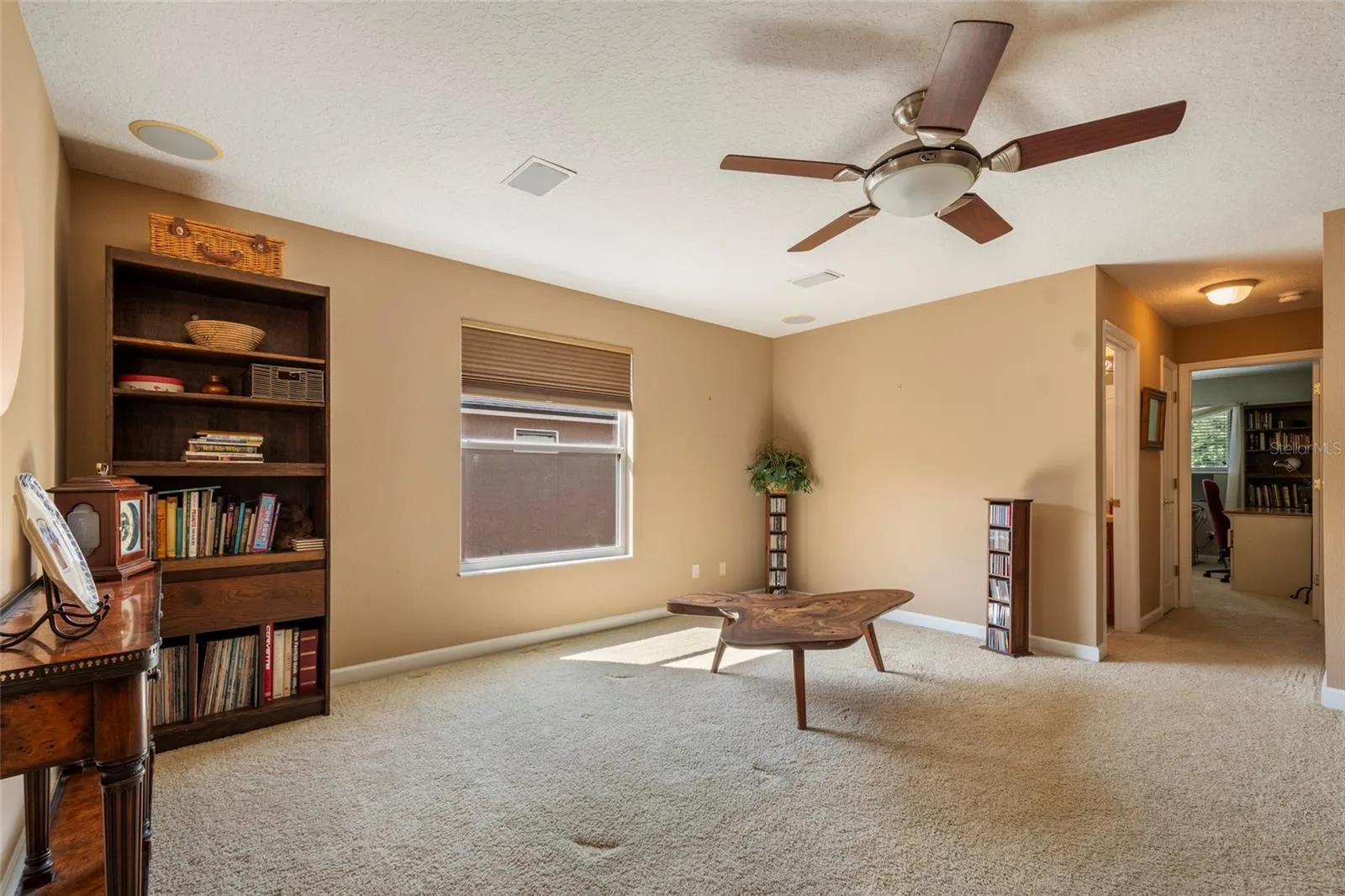 Bonus Room with dedicated stroage/HVAC closet with attic access.