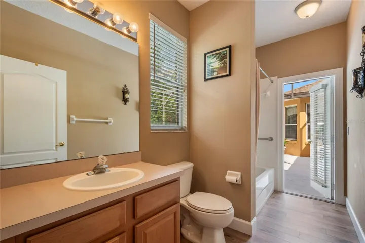 Pool Bath - Bath 2 Large Vanity with Tub-Shower Combo
