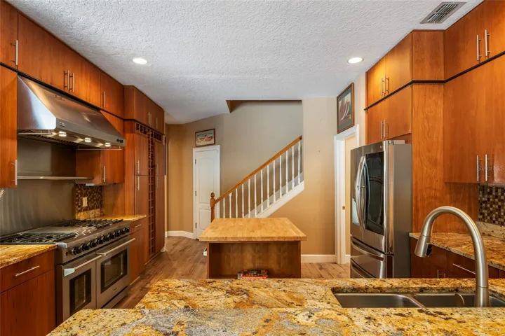 Kitchen with top of the line appliances
