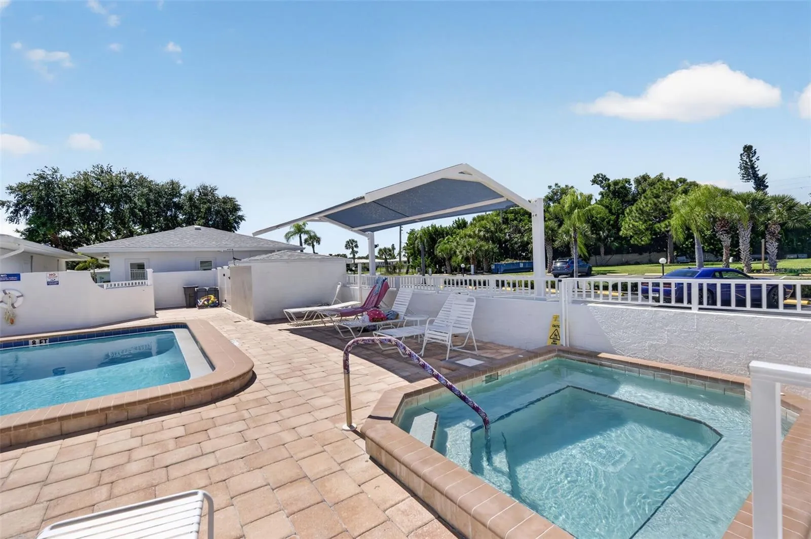Community pool and jacuzzi