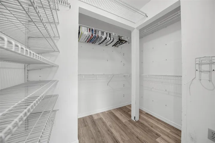 Primary closet