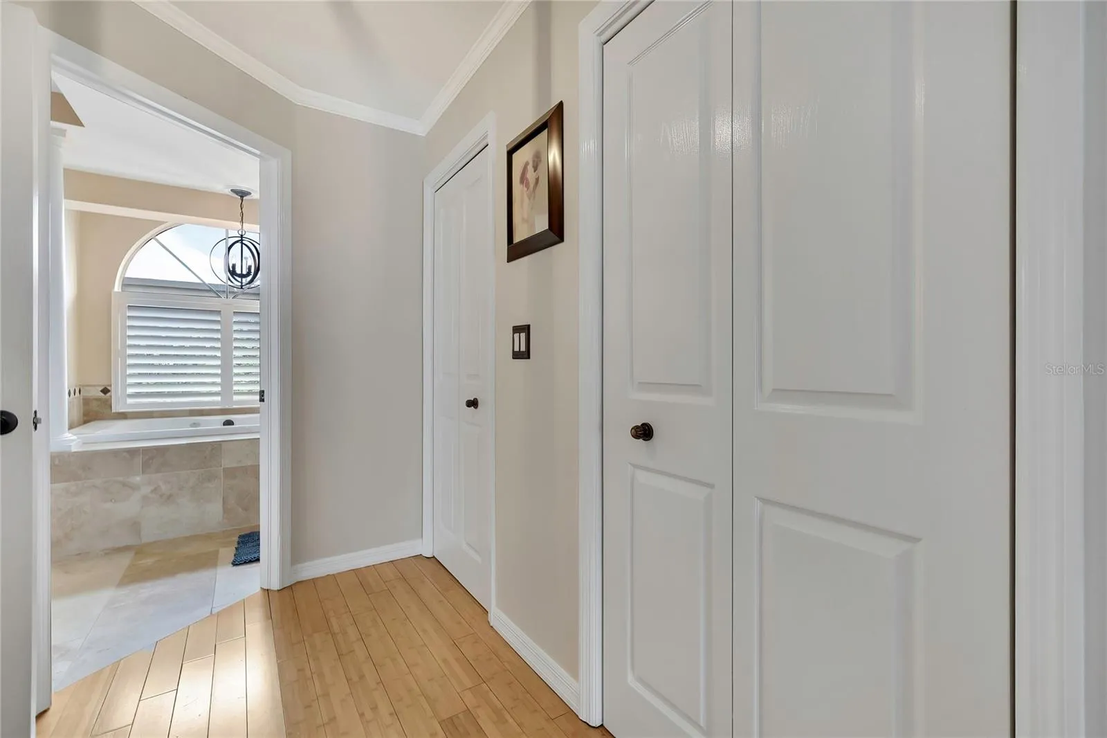 Two huge walk-in closets.