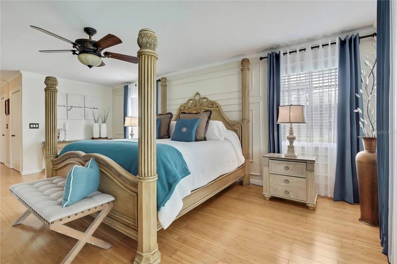 Plenty of natural light, hardwood floors.