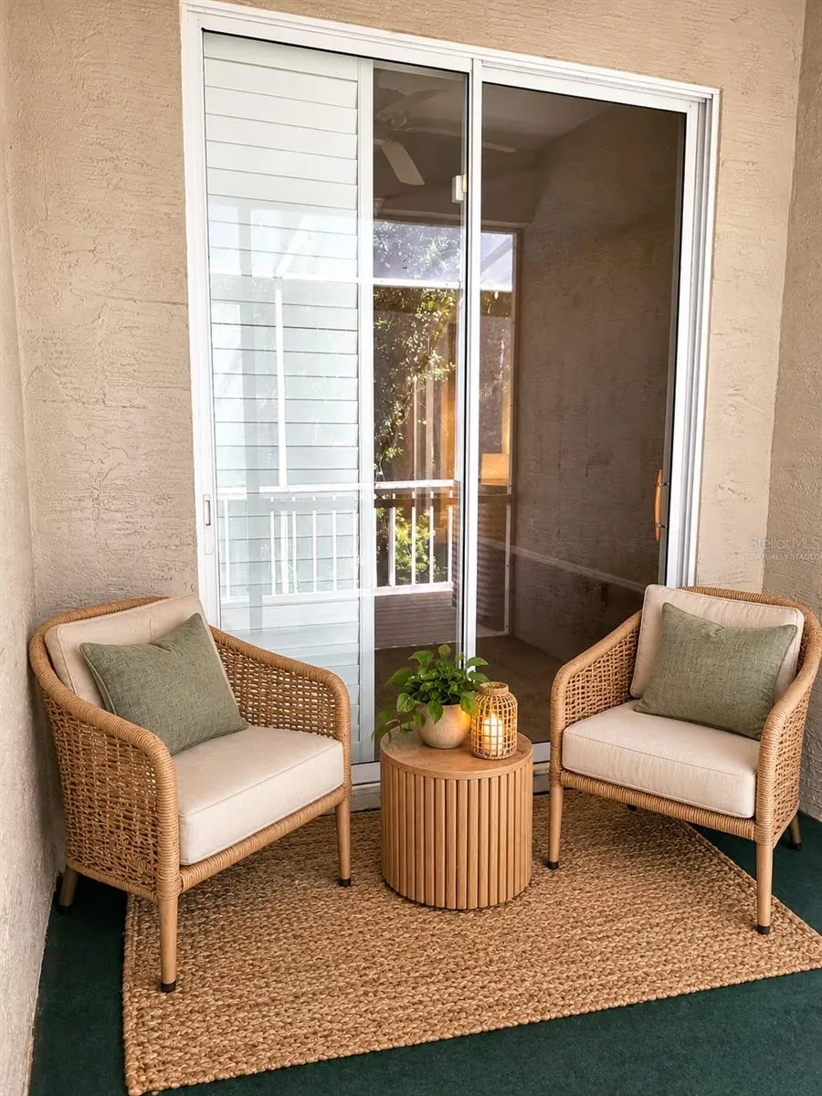 ** Virtually Staged Screened Patio **