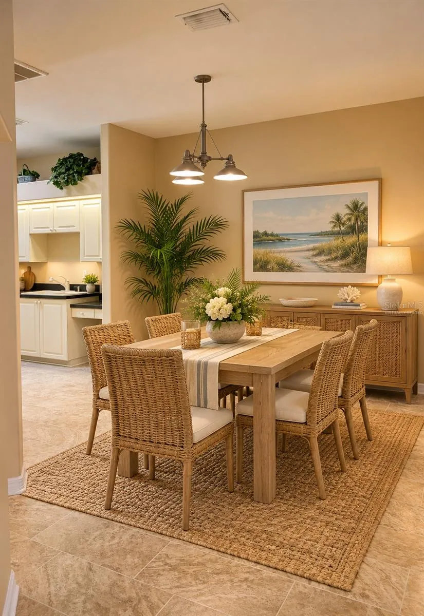 ** Virtually Staged Dining Room **