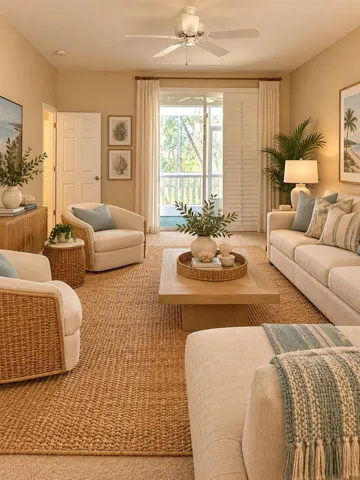 ** Virtually Staged Living Room **