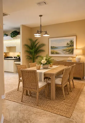 ** Virtually Staged Dining Room **