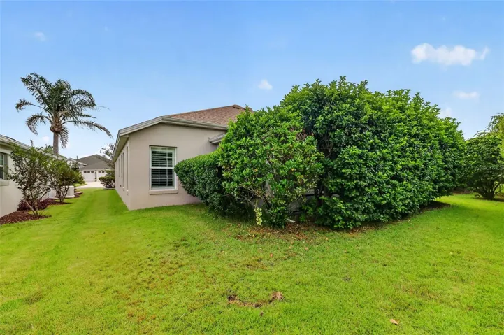 Rear and Side Elevation with Mature PRIVACY Landscaping