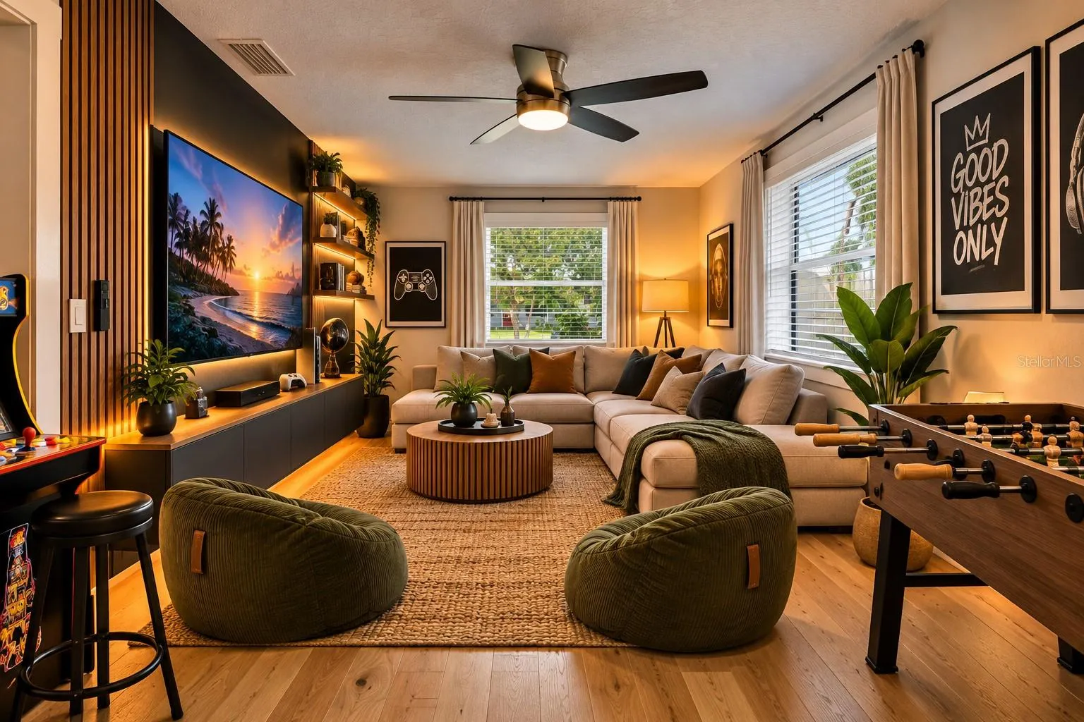 Family Room Staged