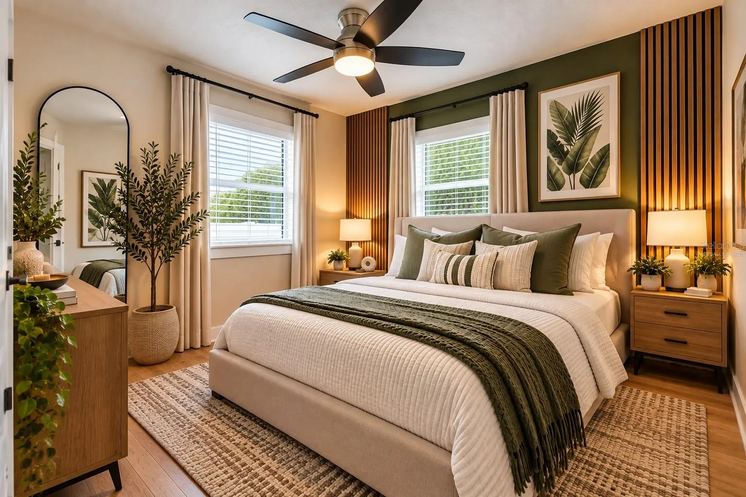 guest bedroom virtually staged