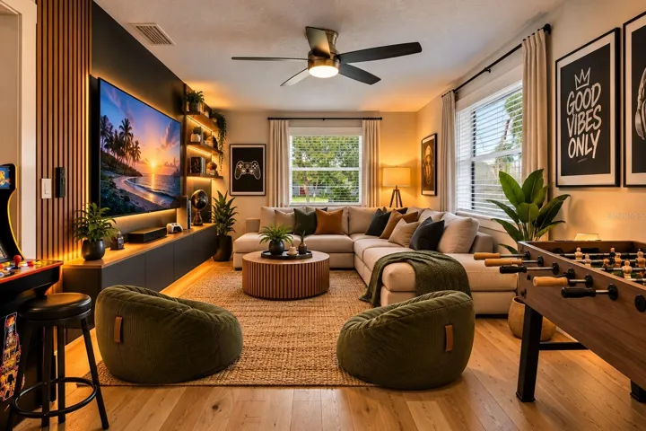 Family Room Staged