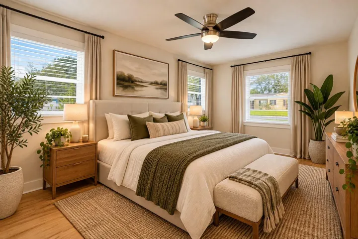 Virtual Staged MAsterbedroom