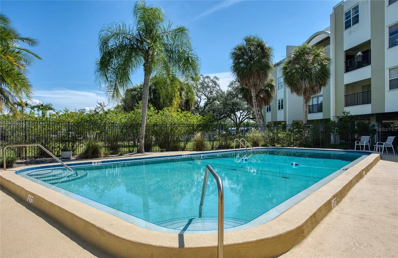 community pool right outside your door