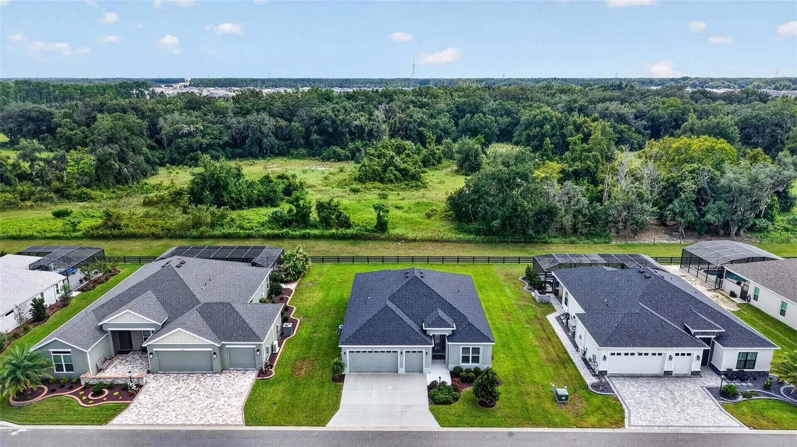 Aerial Front Elevation with PRIVATE Rear PRESERVE VIEWS