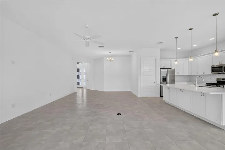 Living, Dining, and Kitchen