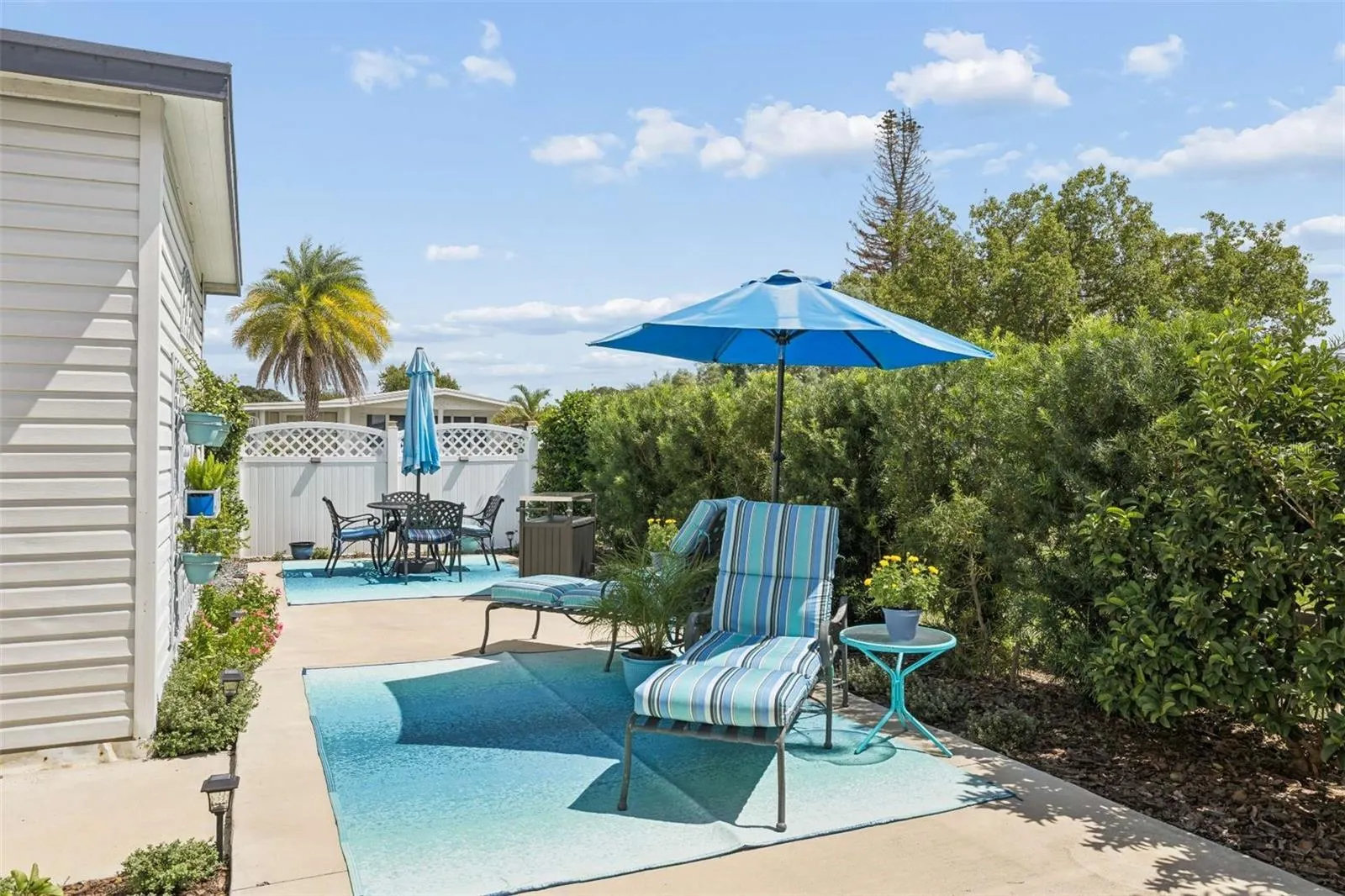Private patio
