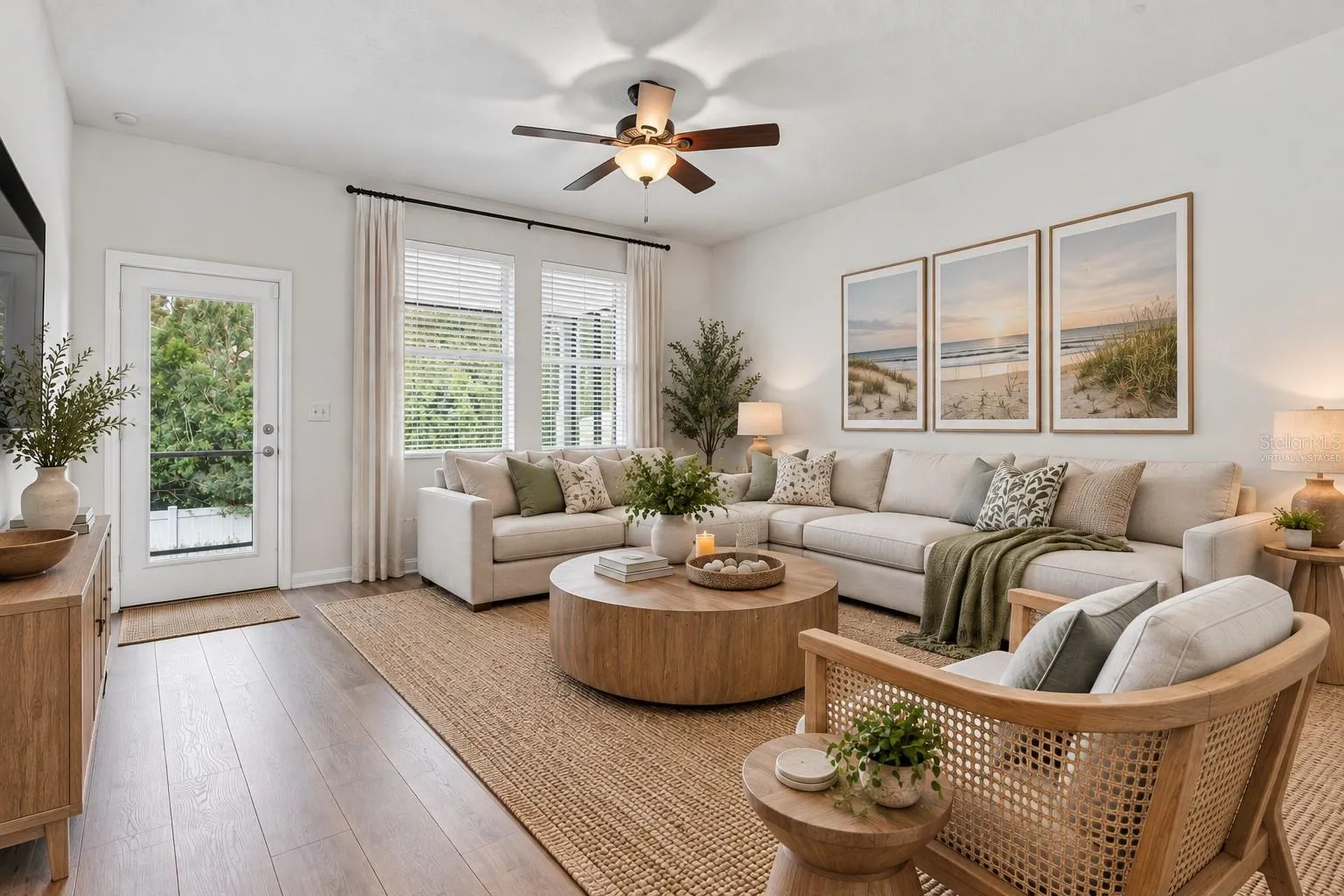 Virtually Staged Living Room