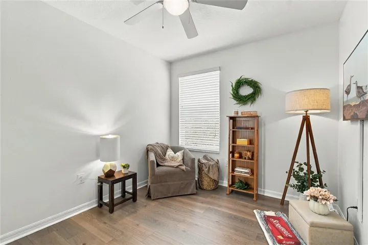 Loft Space at the top of the staircase.