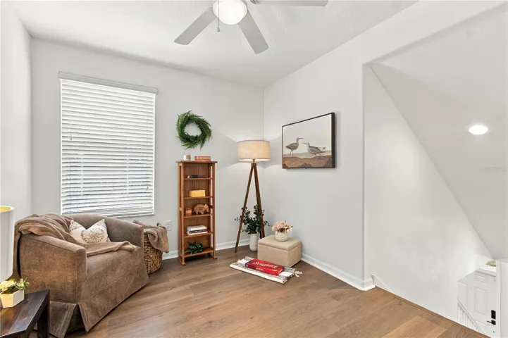 Loft Space at the top of the staircase.