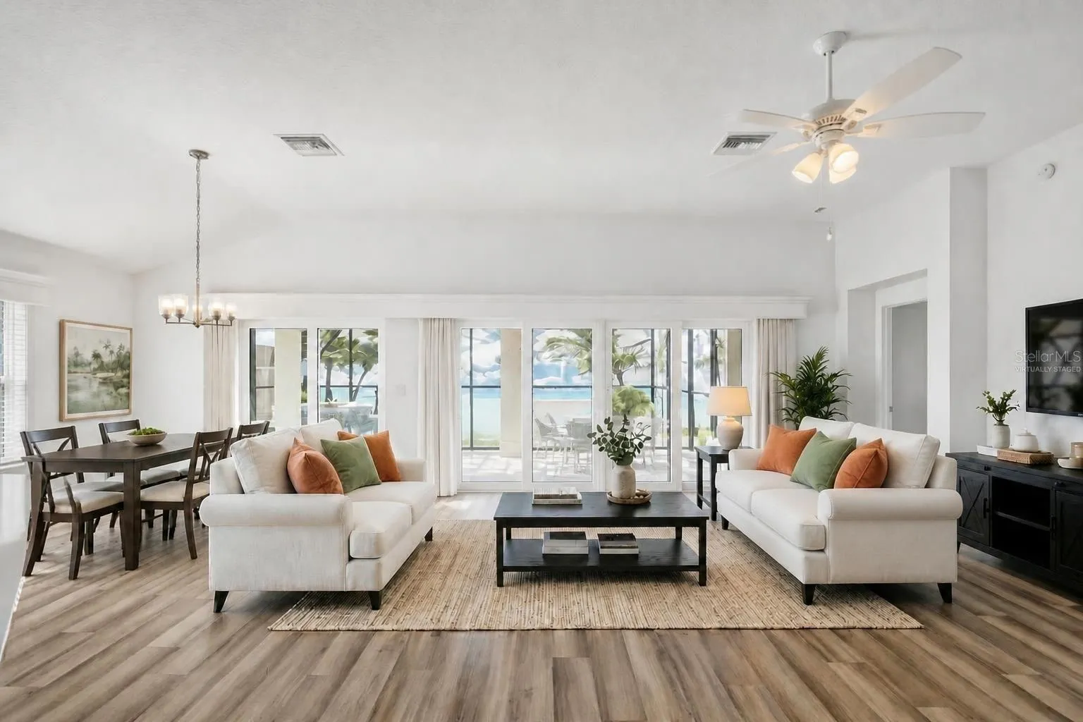 Living and Dining Rooms-Virtually Staged
