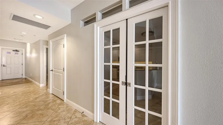 Den doors closed