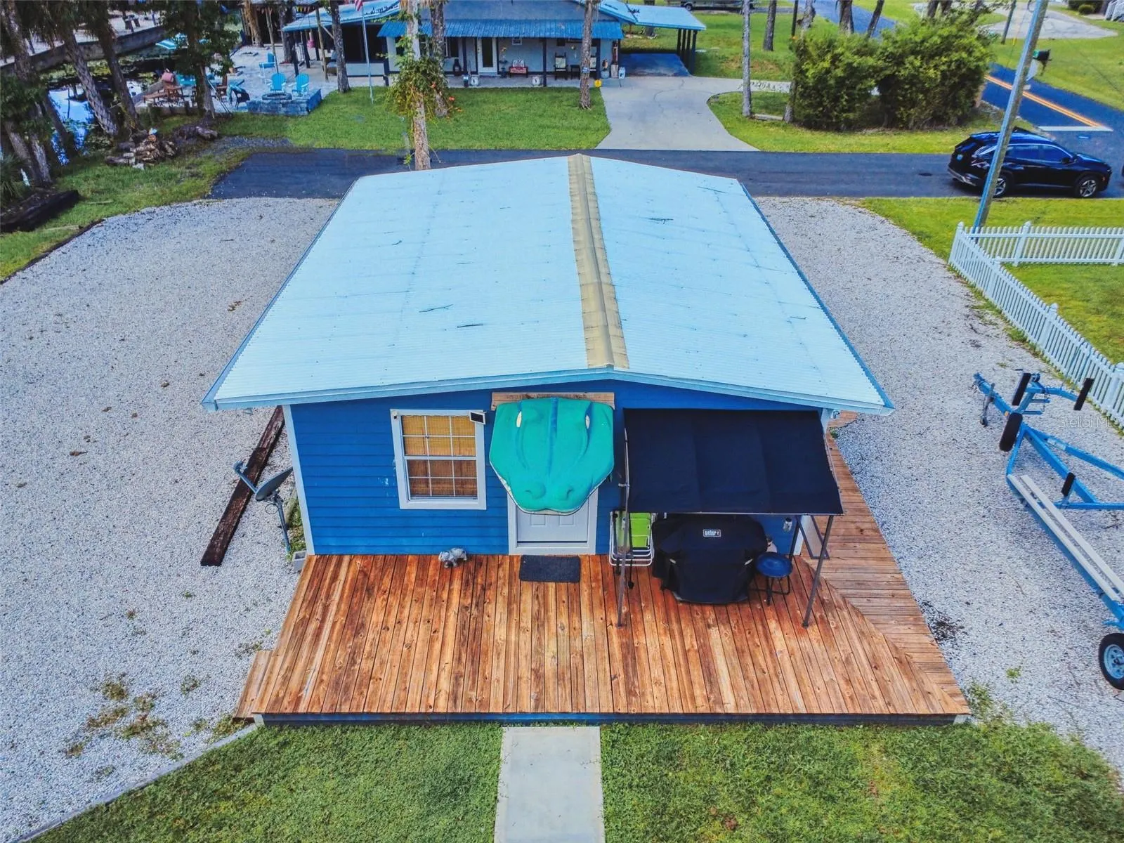 front of cottage