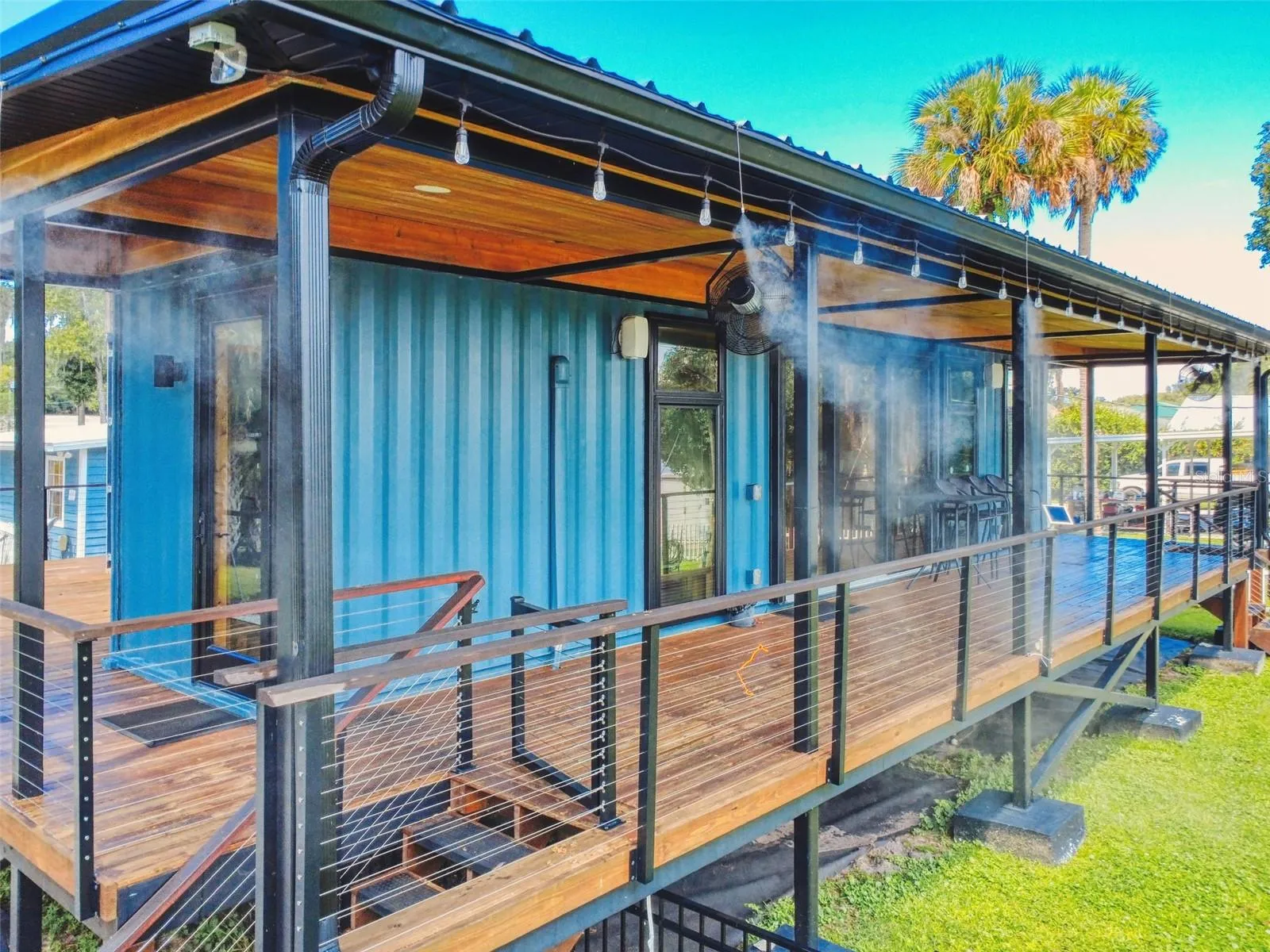 front deck with misters