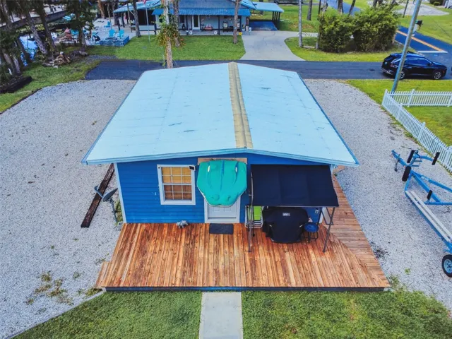 front of cottage