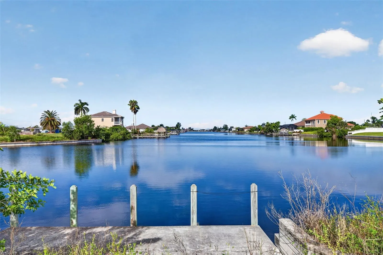 Throw out a line, sit back and enjoy the view.  Canal is approx. 220' wide and over 3,300' long.