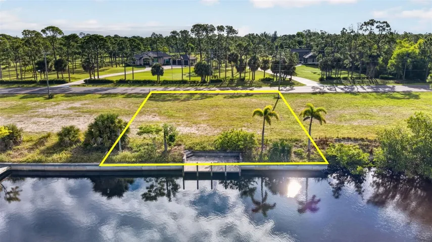 Acreage Properties across the road provide beautiful views from the front.