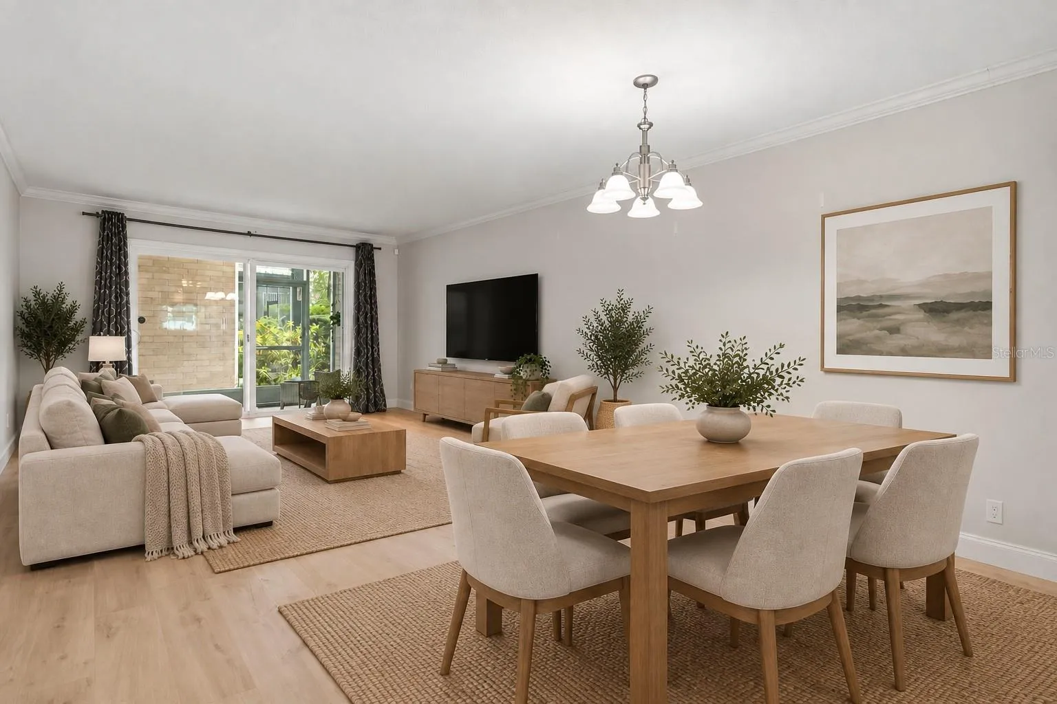 Dining/Living Staged