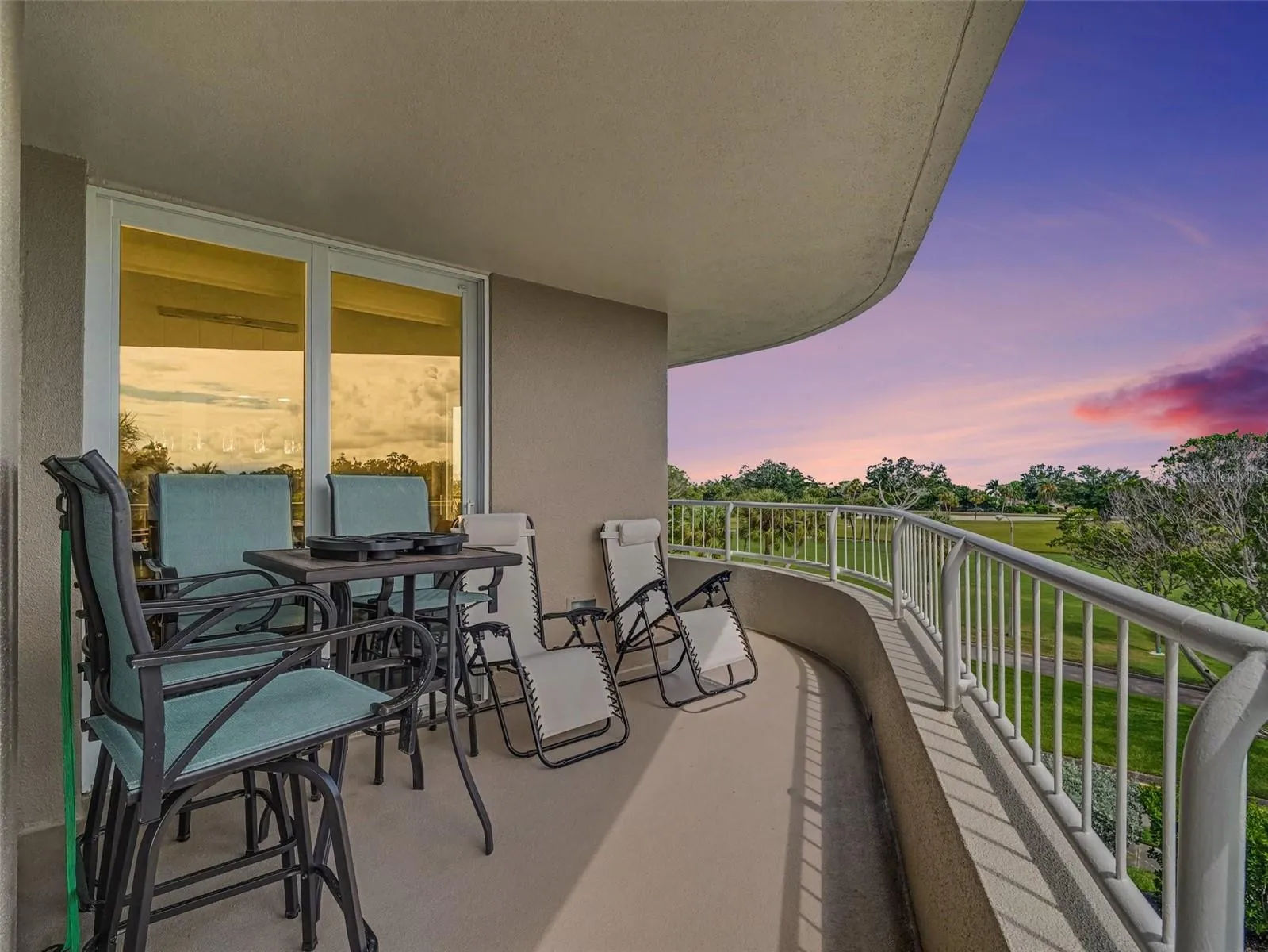 Balcony offers Golf Course, city and partial Gulf Views