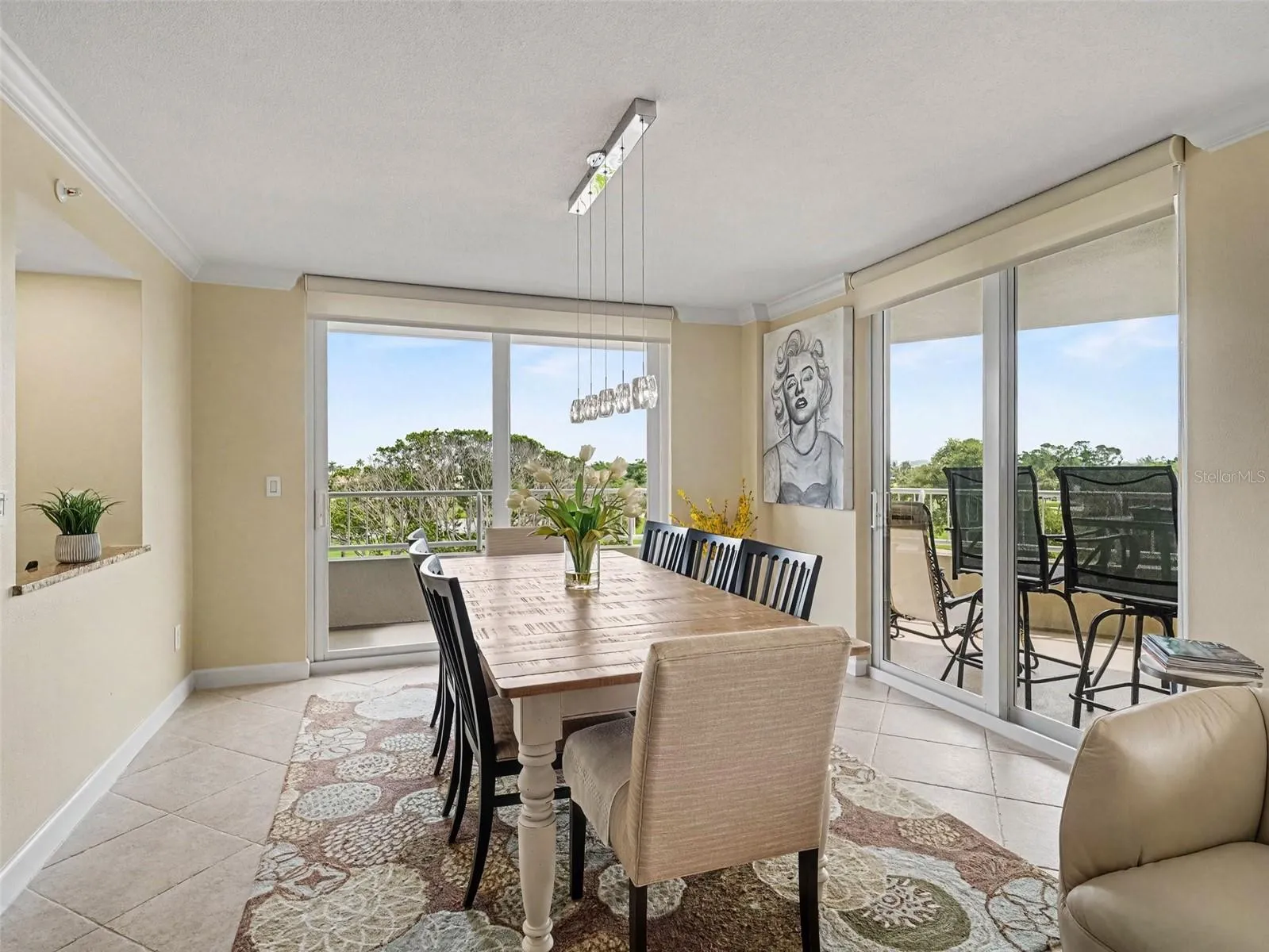 Dining Room opens to Balcony