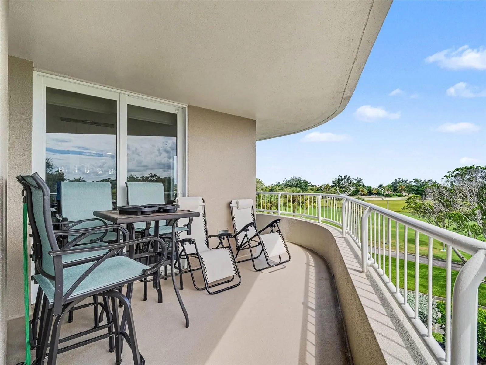 Balcony offers Golf Course, city and partial Gulf Views